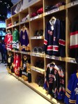The fake locker room display at the NHL Store in Midwtown Manhattan, empty -- just like real NHL locker rooms as the labor dispute continues.